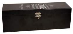 The One Design Black Finish Wine Bottle Presentation Box with Tools