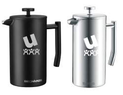 Custom Stainless 34oz French Press Coffee Maker
