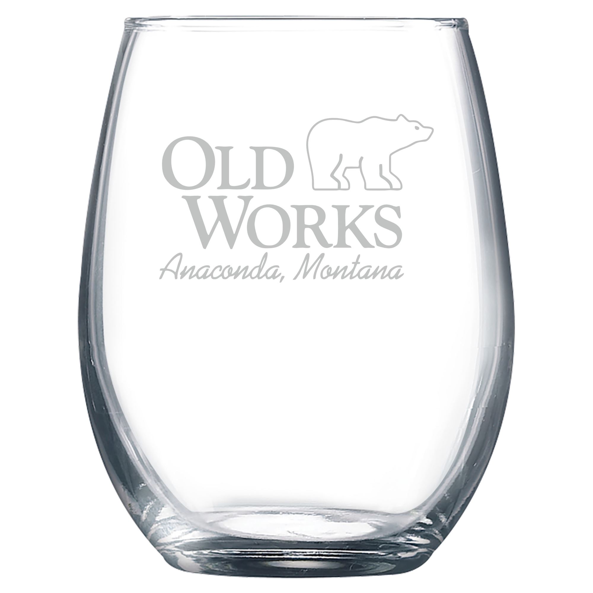 9oz Stemless Personalized Wine Glass