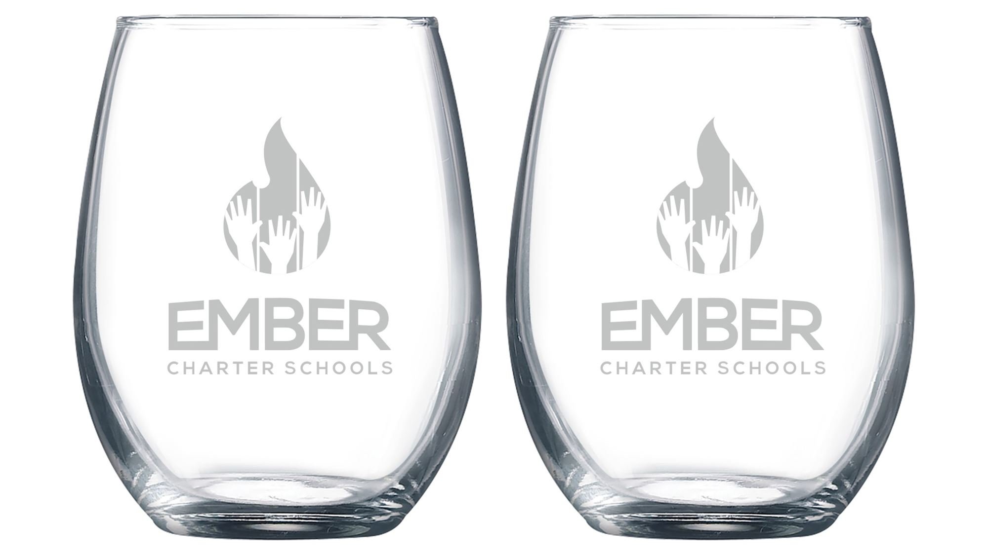 9oz Stemless Wine Glasses Gift Set