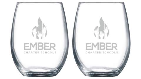 9oz Stemless Wine Glasses Gift Set