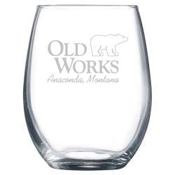 9oz Stemless Personalized Wine Glass