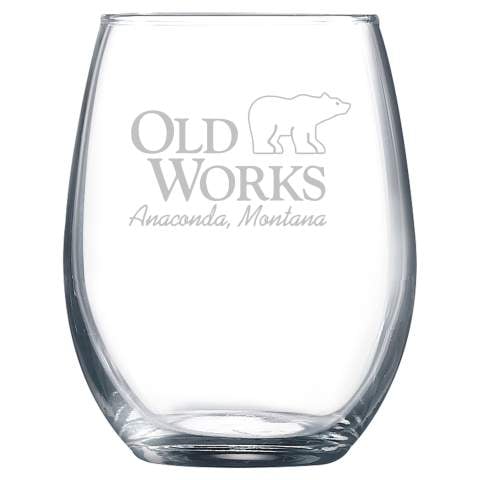 9oz Stemless Personalized Wine Glass