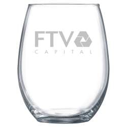 15oz Engraved Stemless Wine Glass