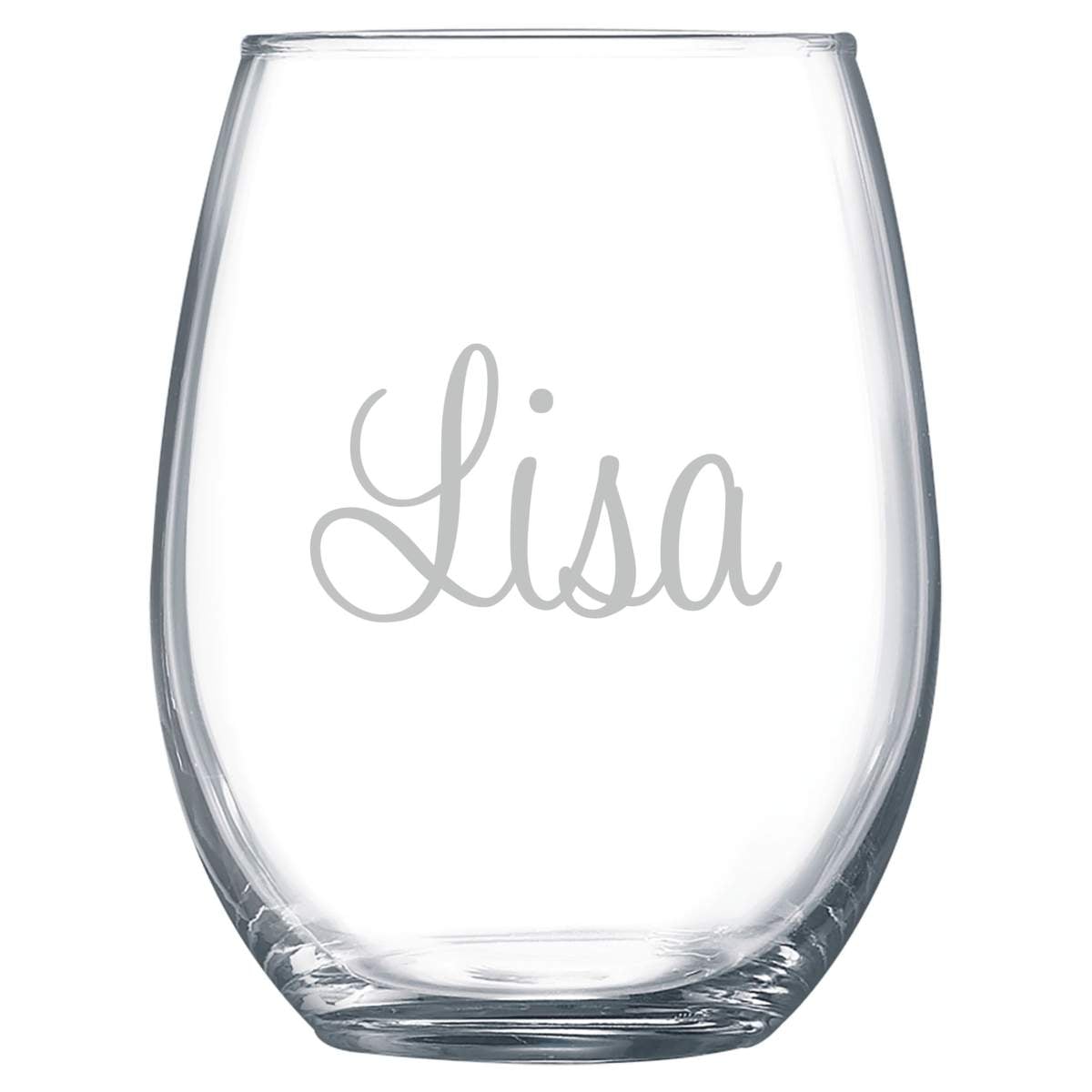Laser Etched 21oz Stemless Wine Glass | Laser Engraved