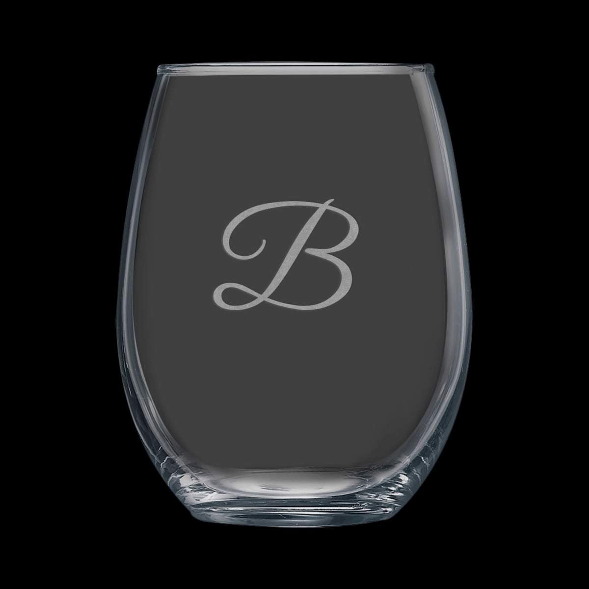 Laser Etched 21oz Stemless Wine Glass