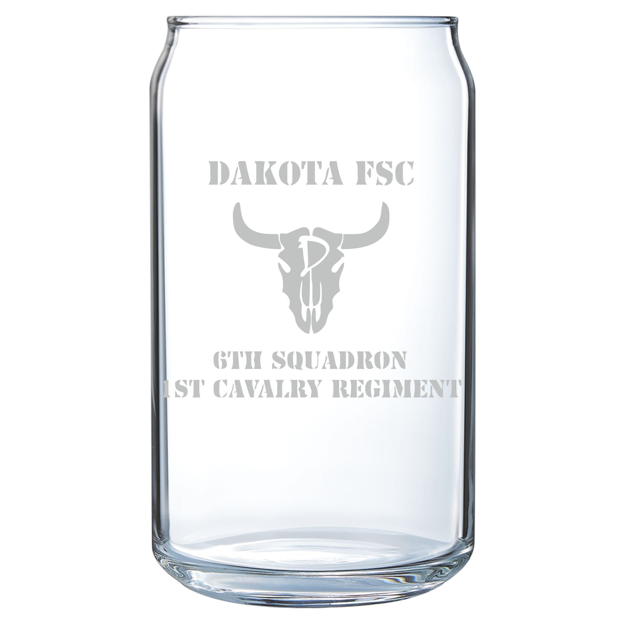 16oz Engraved Can Glass
