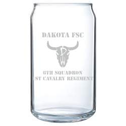 16oz Engraved Can Glass
