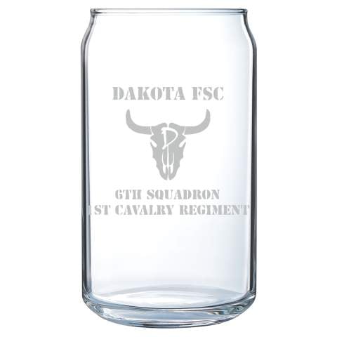 16oz Engraved Can Glass