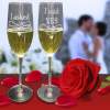 Personalized Champagne Flutes
