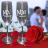 Personalized Stemless Champagne Flutes