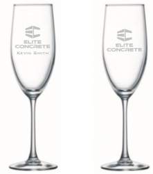 Two 8oz Champagne Glasses in Premium Giftbox