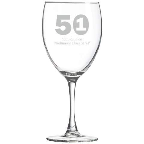 10.5oz Engraved Wine Glass