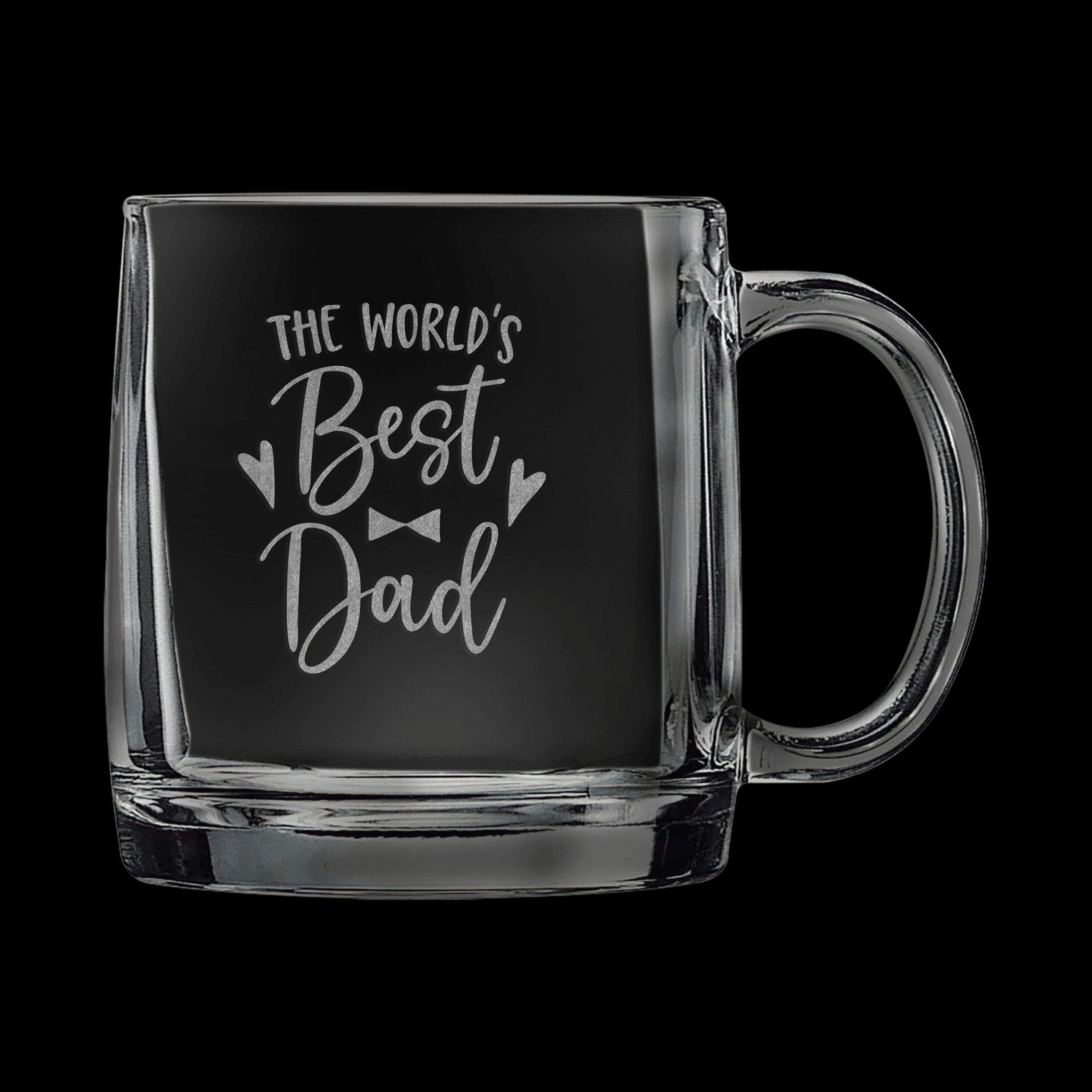 Laser Engraved 12.25oz Clear Coffee Mug