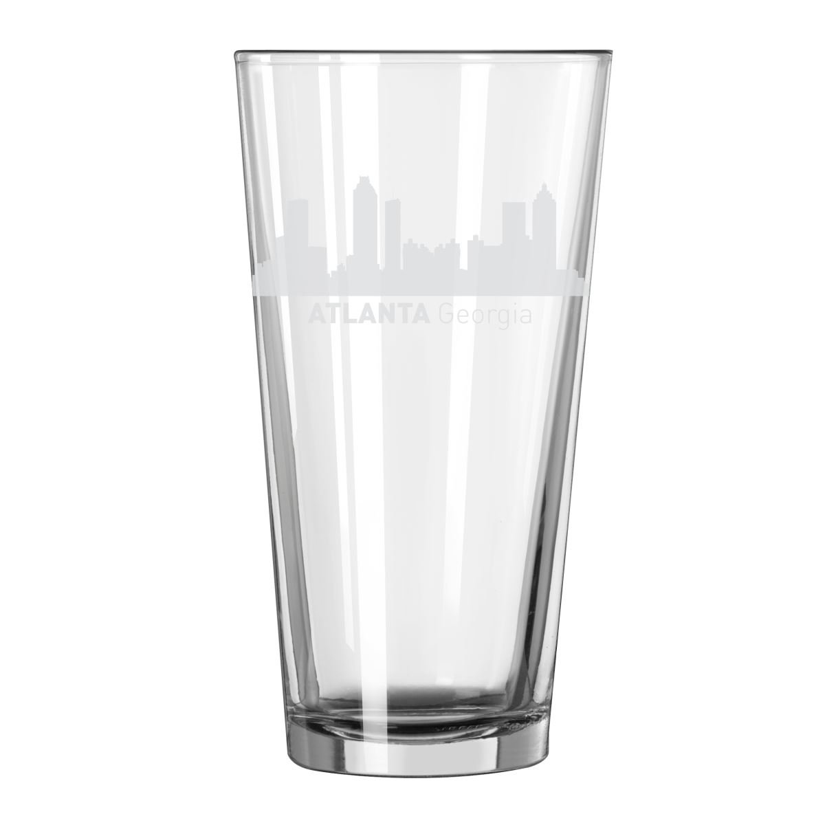 Atlanta, Georgia City Skyline 16oz Glass Tumbler Drinking Glass