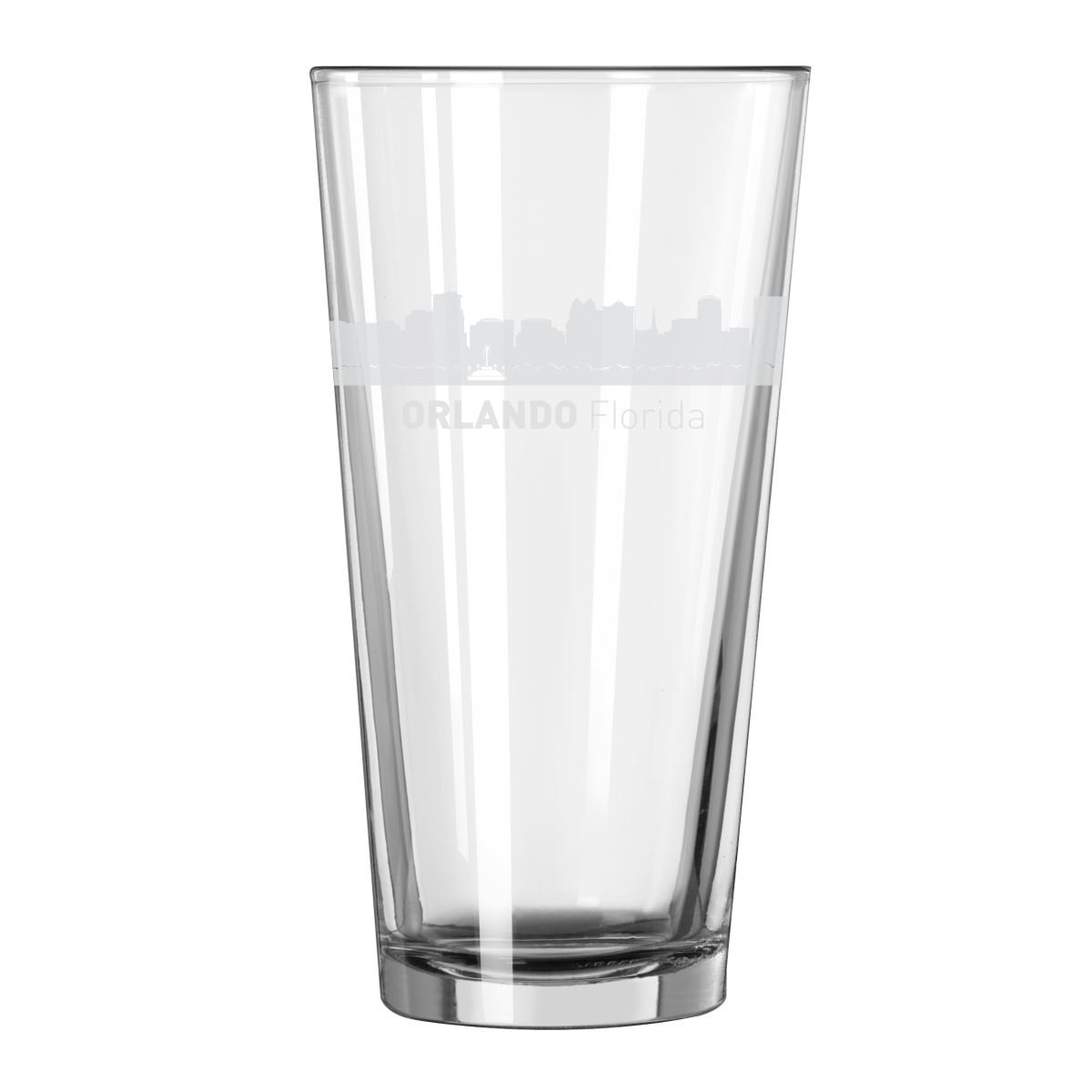 Orlando, Florida City Skyline 16oz Glass Tumbler Drinking Glass