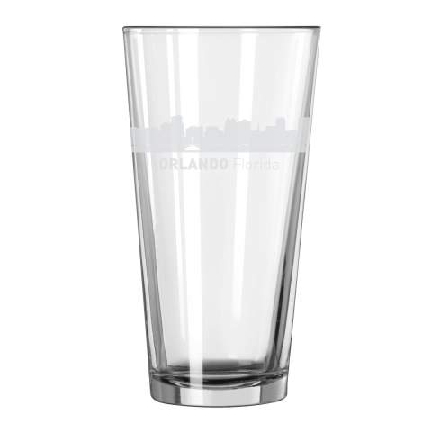 Orlando, Florida City Skyline 16oz Glass Tumbler Drinking Glass