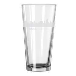 Tulsa, Oklahoma City Skyline 16oz Glass Tumbler Drinking Glass