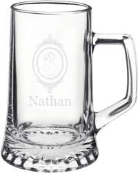 16oz Personalized Glass Beer Mug