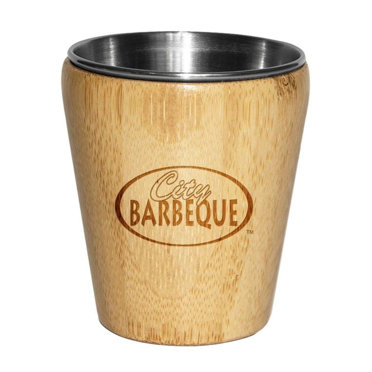 Totally Bamboo Personalized Bamboo/Stainless Steel Shot Glass