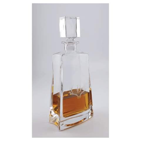 Custom 750mL 12" Tequila Decanter with Black Gift Box