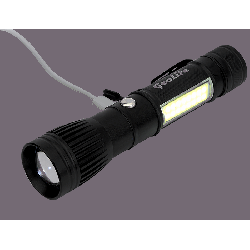 Channel LED COB USB Rechargeable Flashlight