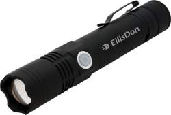 Rechargeable 3W Aluminum Focus Flashlight w/ Magnetic Base 120Lms