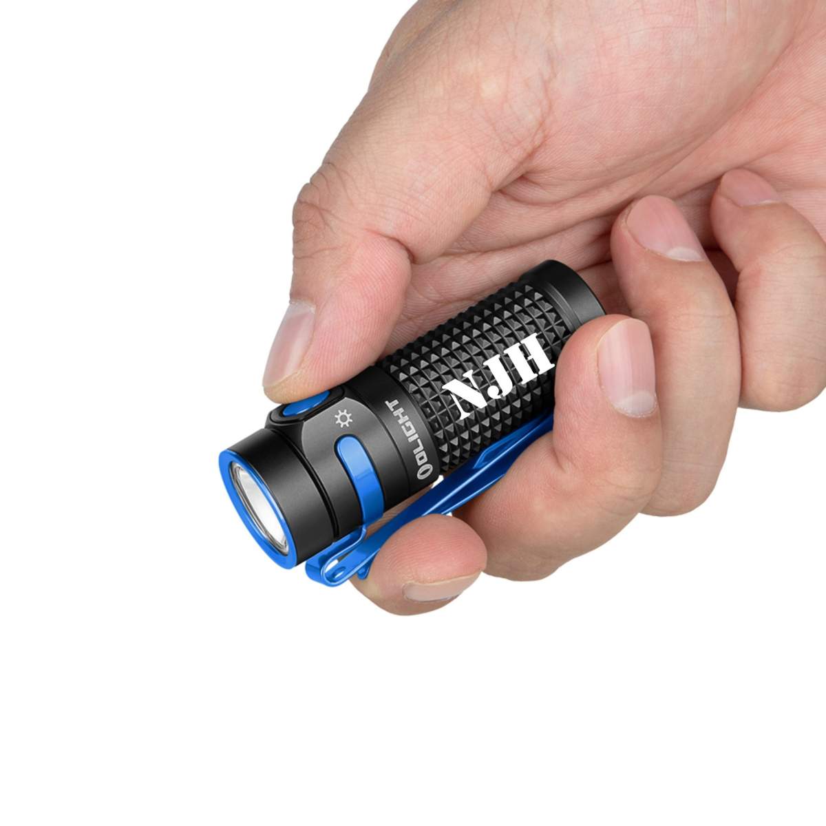 Personalized Olight Baton 4 Flashlight w Charger 1300Lms|Lazer Designs