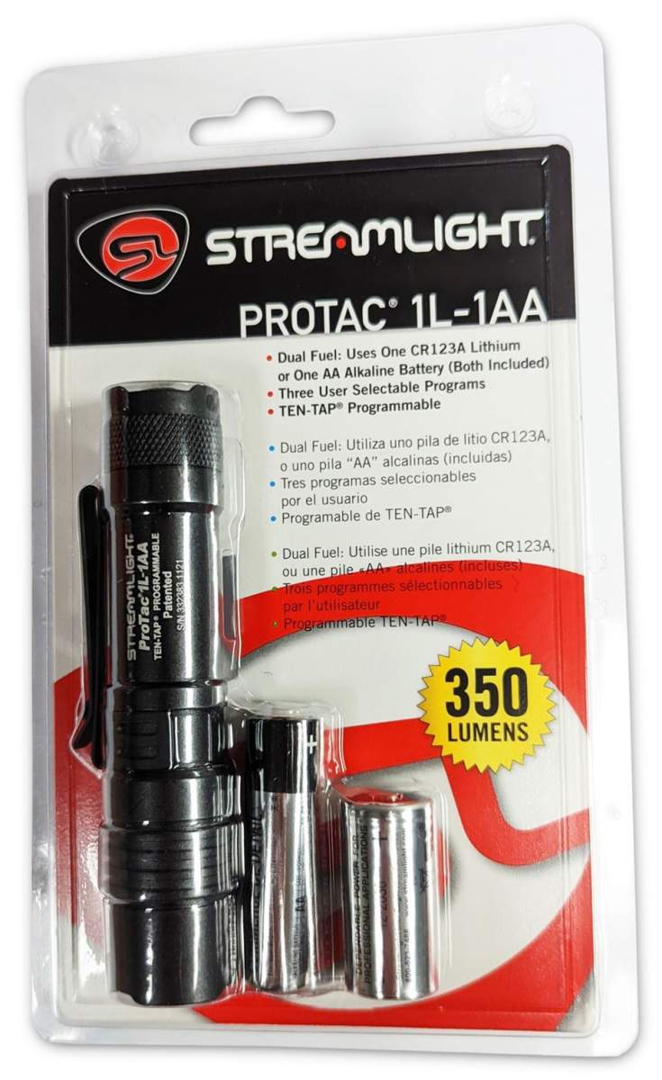 Streamlight Protac 1L/1AA 350Lms | Lazer Designs