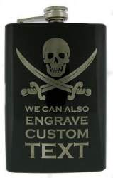 8oz Personalized Stainless Flask in Colors