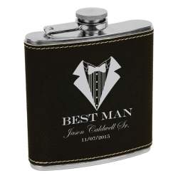 Personalized Best Man Flask