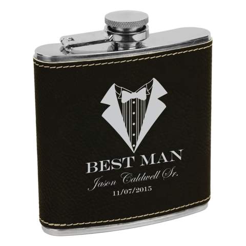 Personalized Best Man Flask