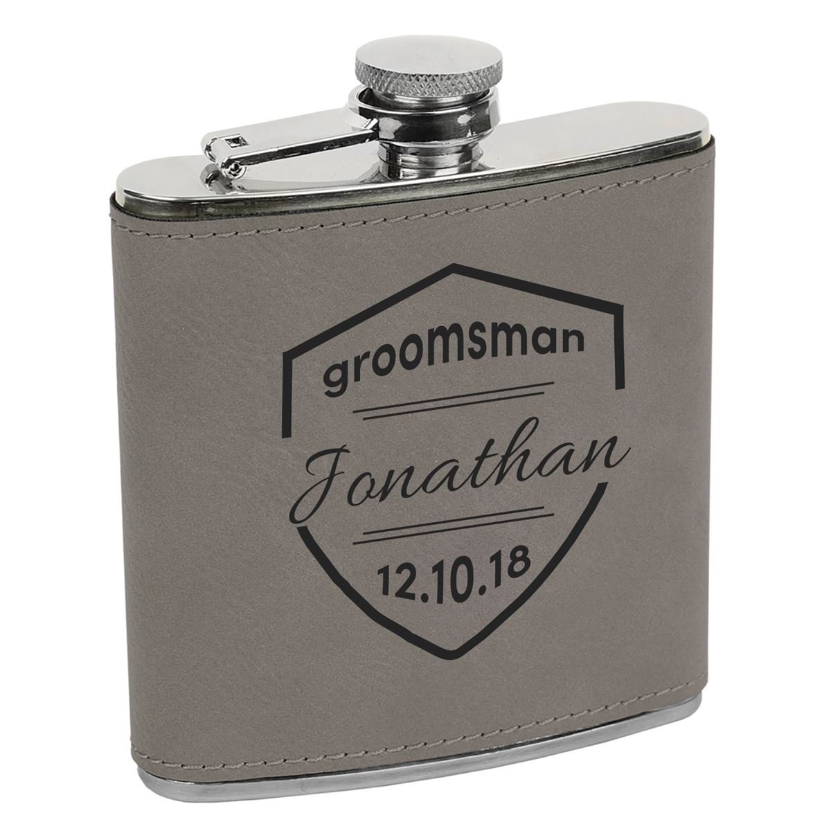 Logo Engraved Flask Stainless Steel Flask - Corporate Branding - Clien -  Knot Creatives