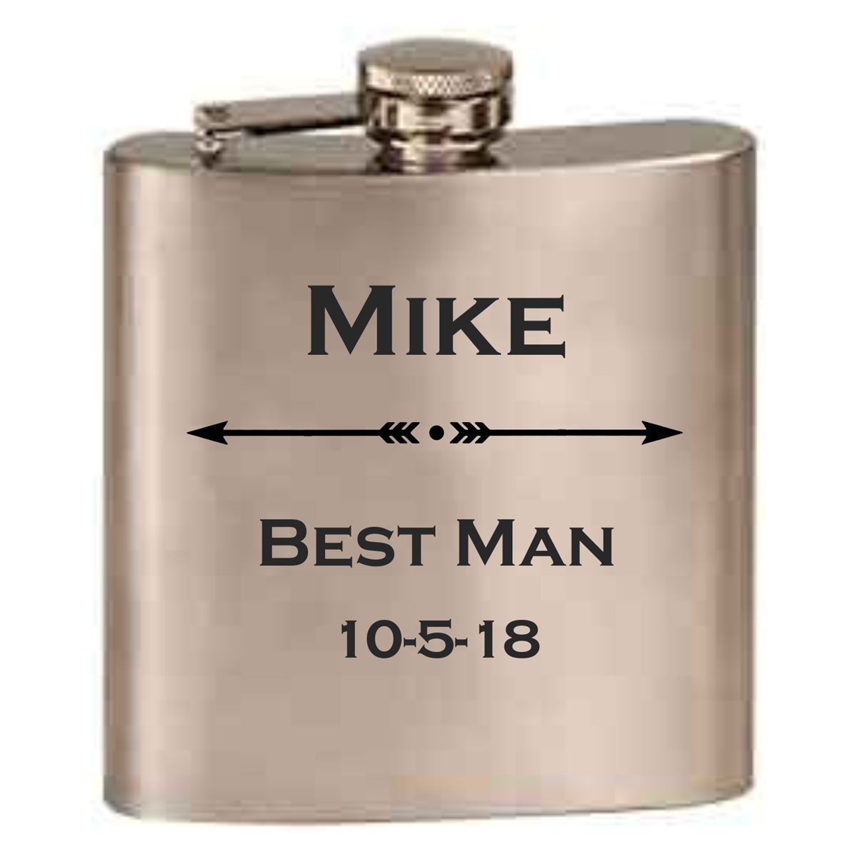 Best Man Flask Design