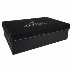 Custom Leather Gift Box, 11 3/4x7 3/4"