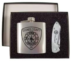 Flask & Buck Nobleman Gift Set, 2 5/8" blade