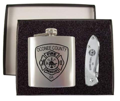 Flask & Buck Nobleman Gift Set, 2 5/8" blade