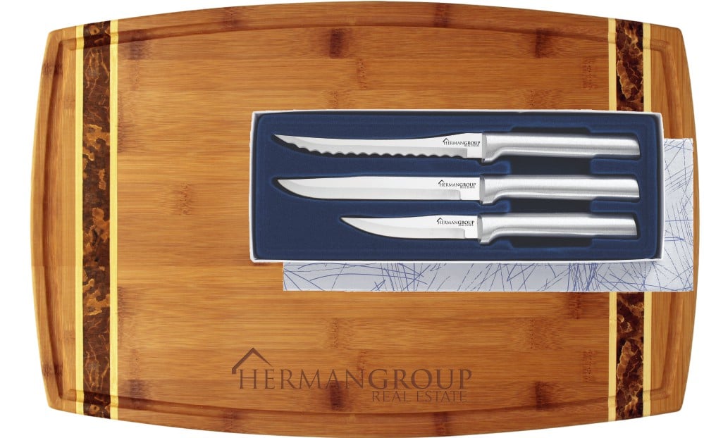 Personalized Custom Created Knife and Cutting Board Set