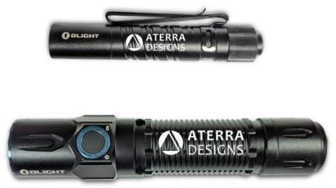 Olight Tactical Flashlight and Pocket Flashlight Gift Set 180Lms, 2300Lms
