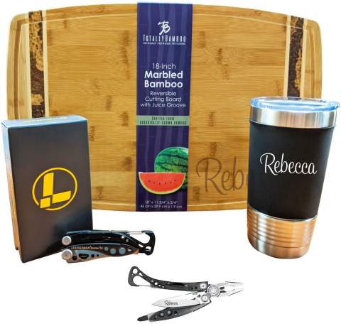 Leatherman & Bamboo Cutting Board Gift Set