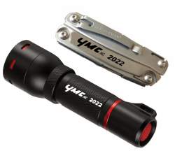 Engraved Leatherman Rev and Flashlight Gift Set