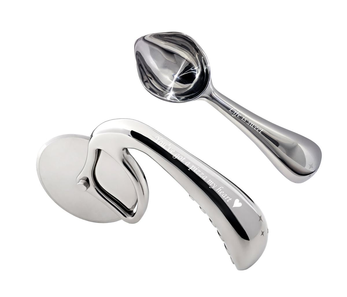 Midnight Slice and Midnight Scoop Ice Cream Scoop with Pizza Slicer Gift Set