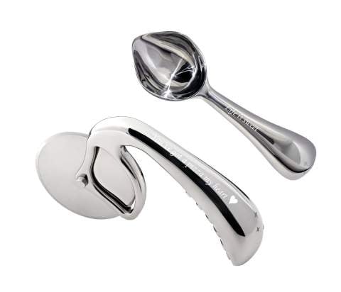 Midnight Slice and Midnight Scoop Ice Cream Scoop with Pizza Slicer Gift Set