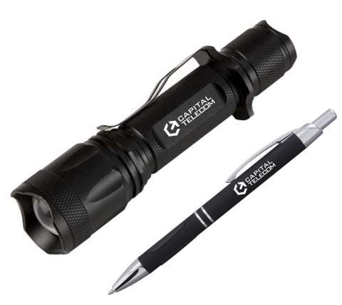 Personalized Pen and Flashlight Gift Set