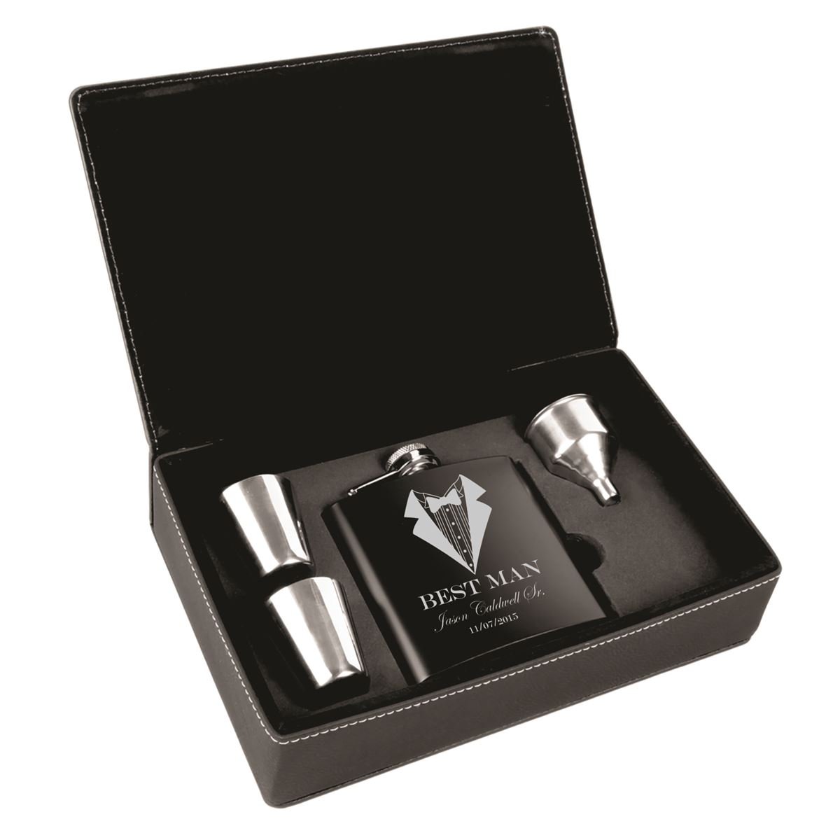 Best Man Flask Gift Set