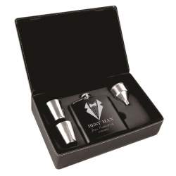 Best Man Flask Gift Set