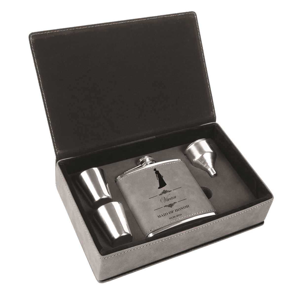 Bridesmaid Flask Gift Set