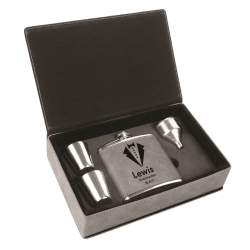 Tuxedo Groomsman Flask Gift Set