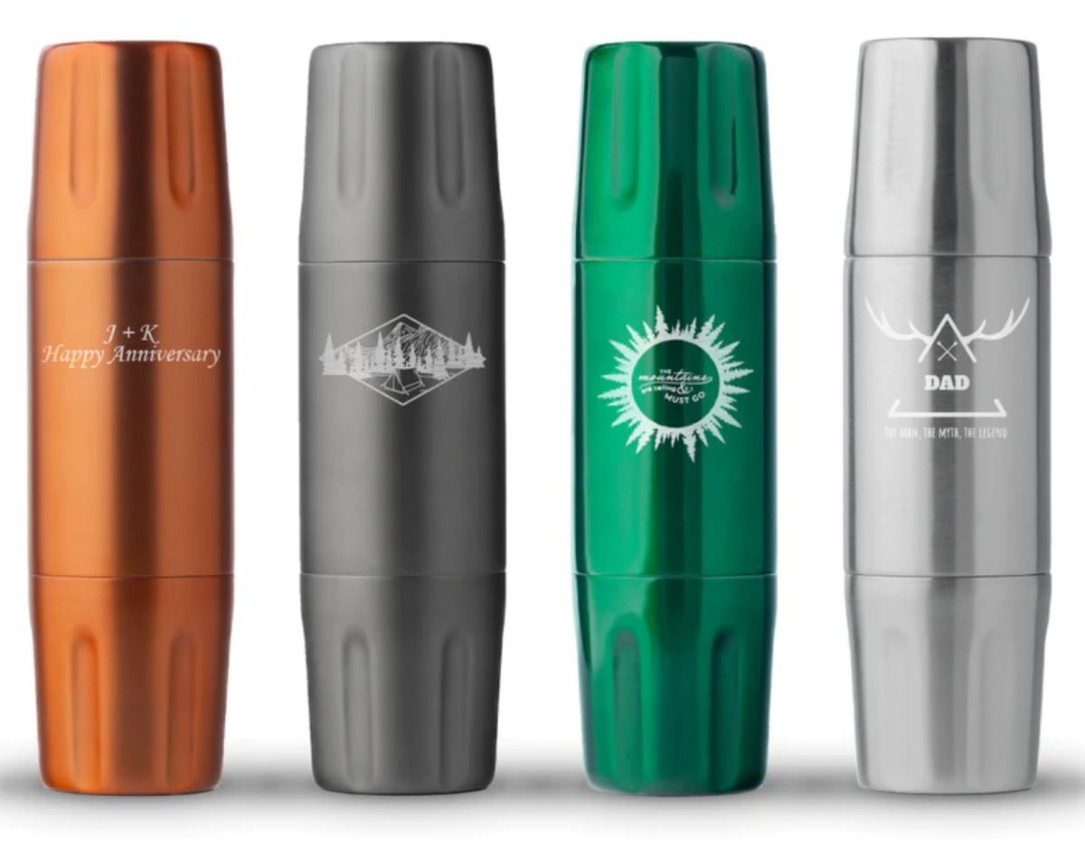 Custom High Camp Firelight 750 Flask Lazer Designs