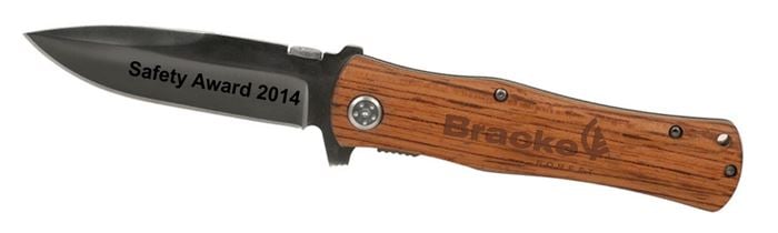 Personalized 4.5" Rosewood Handle Knife